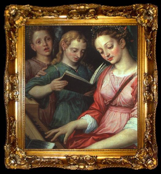 framed  COXCIE, Michiel van Saint Cecilia dfg, ta009-2